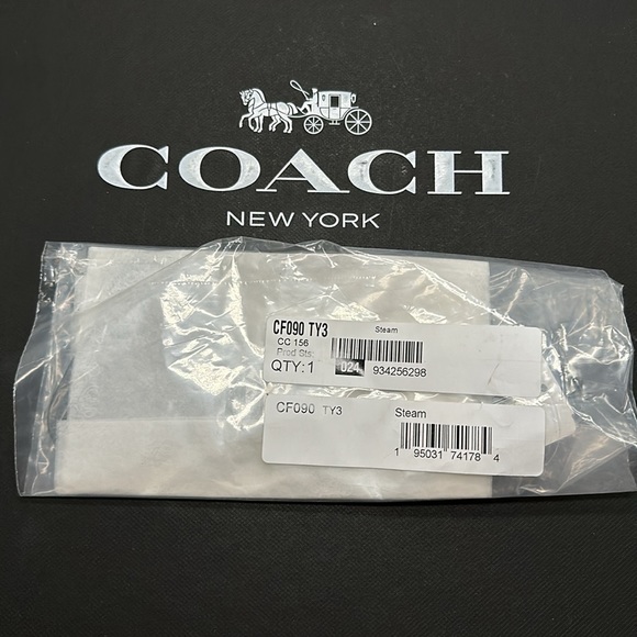 NWT Coach Rexy Sled Bag Charm Signature Canvas Leather Dinosaur Keychain - Picture 2 of 6